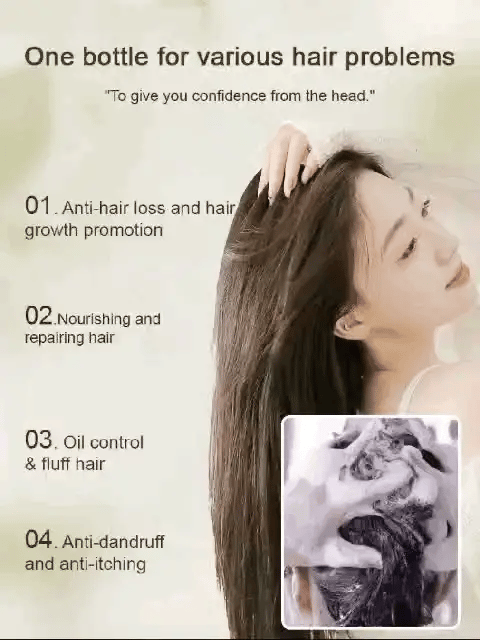 ✨🎁Hot Sale Ginger Plant Extract Anti-Hair Loss Hair Shampoo✨ BUY 1 GET 2 FREE🎁