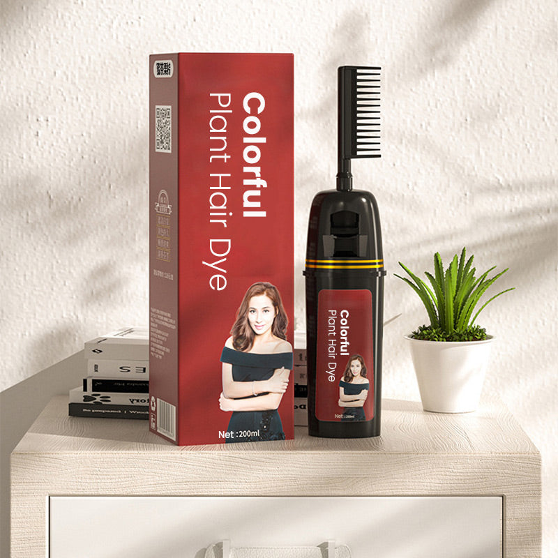 Colorful & Natural Plant Hair Dye With Innovative Comb Applicator (Buy 1 Get 1 Free) LIMITED OFFER