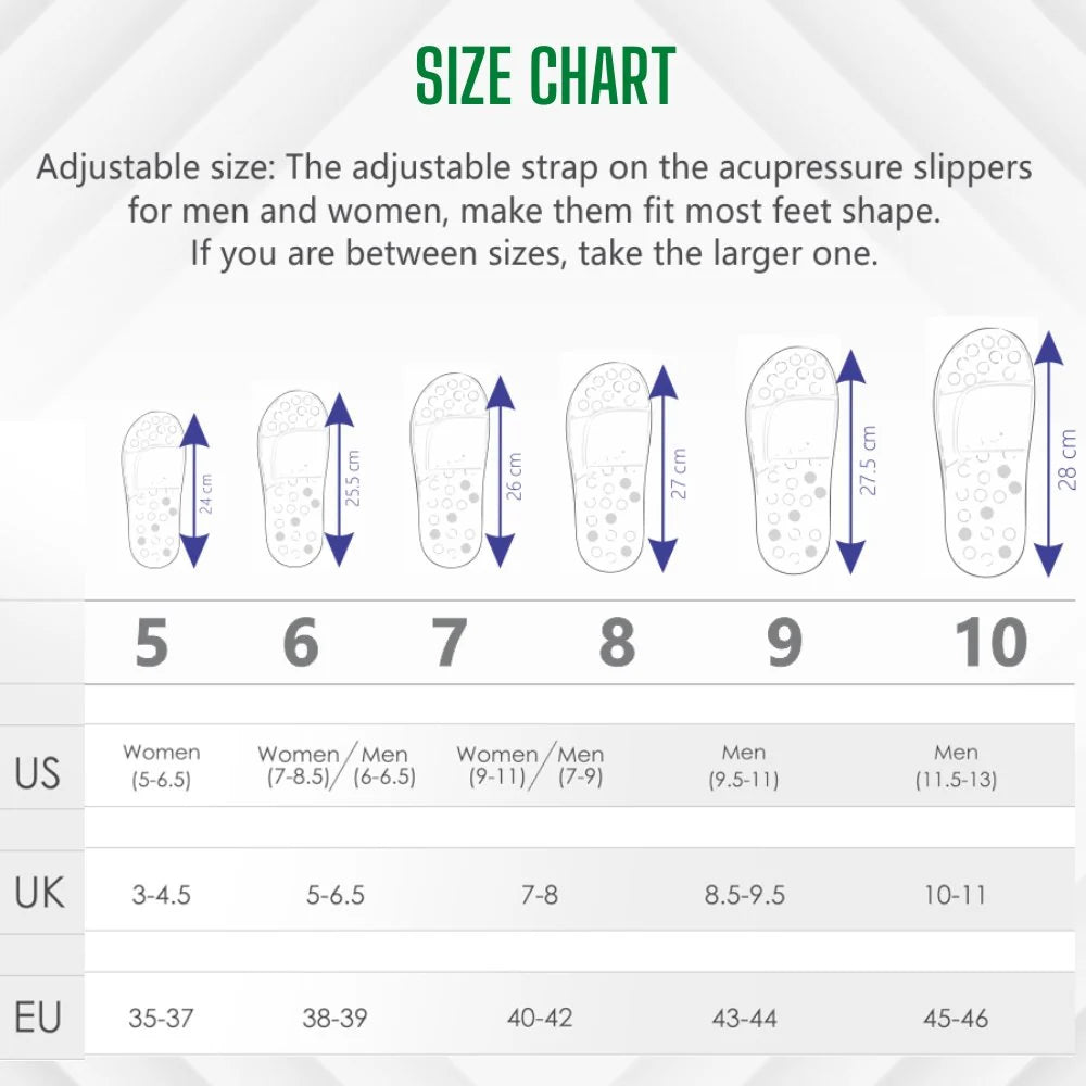 Spring Acupressure and Magnetic Therapy Slippers | Relieve Pain, Boost Circulation, Reduce Stress