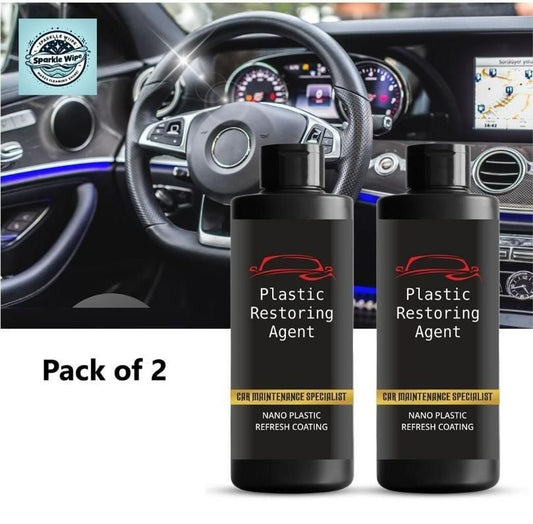 Plastic Restoring Agent for Car 100ml (Pack of 2)