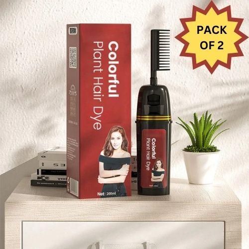 Colorful & Natural Plant Hair Dye With Innovative Comb Applicator (Buy 1 Get 1 Free) LIMITED OFFER