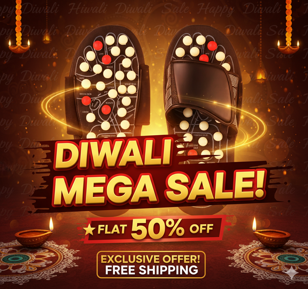 Spring Acupressure and Magnetic Therapy Slippers | Relieve Pain, Boost Circulation, Reduce Stress